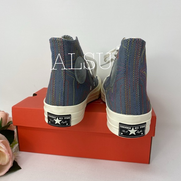 Converse Chuck 70 High Top Black Cool Grey Sneakers Men’s Size 10 164964C - Picture 7 of 7